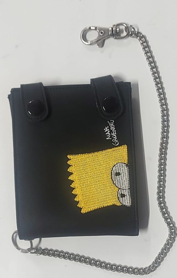 The Simpsons Bart portafoglio pelle catena