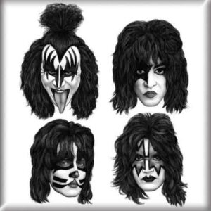 Kiss Graphite Faces Magnete