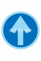 Mod Blue Arrow Vinyl Sticker