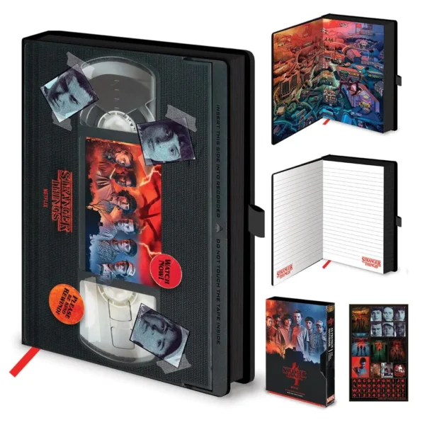 Stranger Things A5 notebook premium