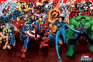 Marvel Heroes Attack maxi poster