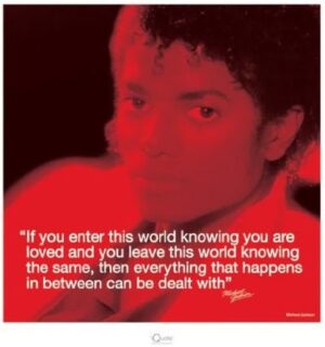 Michael Jackson Loved stampa 40 x 40